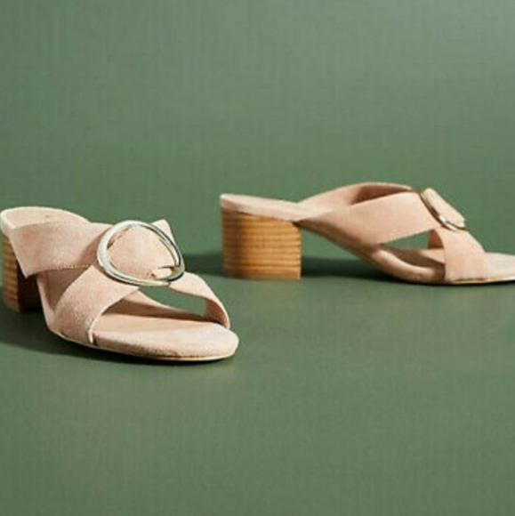 Anthropologie Shoes - NEW Anthropologie Pink Jessie Suede Heels